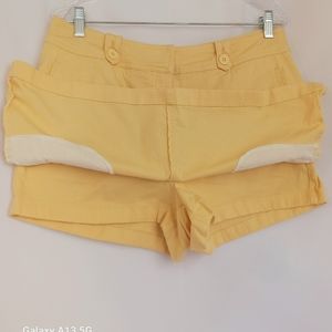 Aldo Trevi Women's Yellow Skirt Skort Sz 12